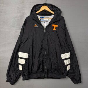 Vintage Tennessee Vols Adidas 1/4 Zip Packable Hood Windbreaker 2XL READ